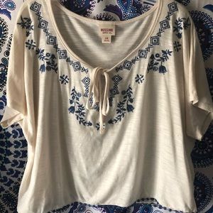 Bohemian flowy crop top